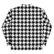 Refined Charm: Women's Classic Houndstooth Bomber 002 Bomber Exclusive Houndstooth Jackets Womens