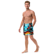 Ride the Waves: Men's Sunset Waves 001 Swim Trunks Exclusive Mens Shorts Swimwear