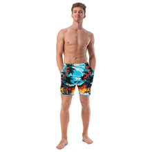 Ride the Waves: Men's Sunset Waves 001 Swim Trunks Exclusive Mens Shorts Swimwear