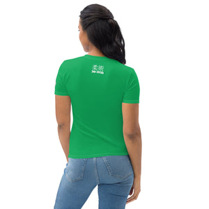 Short Sleeve BJJ Rash Guard for Women - Classic Jiu-Jitsu Look - Jade