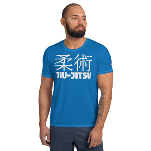 Short Sleeve Jiu-Jitsu Rash Guard for Men - Lightweight and Flexible - Azul