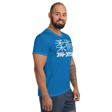 Short Sleeve Jiu-Jitsu Rash Guard for Men - Lightweight and Flexible - Azul