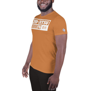 Short Sleeve Jiu-Jitsu Rash Guard - Men's Durable Training Wear - Raw Sienna