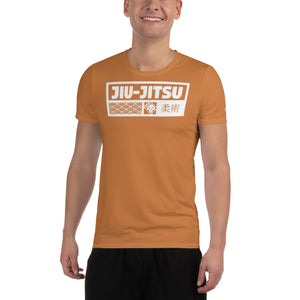 Short Sleeve Jiu-Jitsu Rash Guard - Men's Durable Training Wear - Raw Sienna