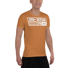 Short Sleeve Jiu-Jitsu Rash Guard - Men's Durable Training Wear - Raw Sienna