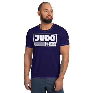 Short Sleeve Judo Rash Guard for Men - Durable and Comfortable - Midnight Blue