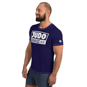 Short Sleeve Judo Rash Guard for Men - Durable and Comfortable - Midnight Blue