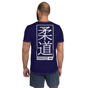 Short Sleeve Judo Rash Guard for Men - Durable and Comfortable - Midnight Blue