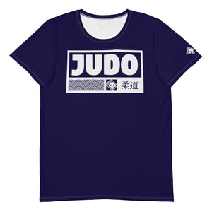 Short Sleeve Judo Rash Guard for Men - Durable and Comfortable - Midnight Blue