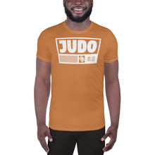 Short Sleeve Judo Rash Guard - Men's High-Performance Wear - Raw Sienna