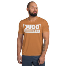 Short Sleeve Judo Rash Guard - Men's High-Performance Wear - Raw Sienna