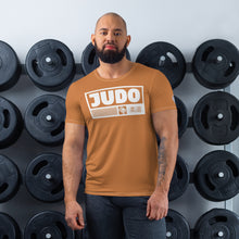 Short Sleeve Judo Rash Guard - Men's High-Performance Wear - Raw Sienna