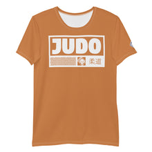 Short Sleeve Judo Rash Guard - Men's High-Performance Wear - Raw Sienna