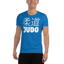 Short Sleeve Men's Classic Judo Rash Guard - Sleek Design - Azul