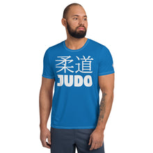 Short Sleeve Men's Classic Judo Rash Guard - Sleek Design - Azul