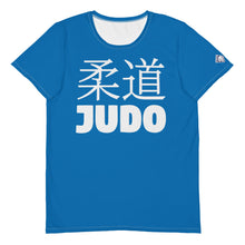 Short Sleeve Men's Classic Judo Rash Guard - Sleek Design - Azul