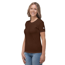 Short Sleeve Women's BJJ Rash Guard - Sleek Solid Colors - Chocolate