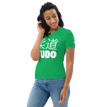 Short Sleeve Women's Rash Guard - Classic Judo Design for BJJ - Jade