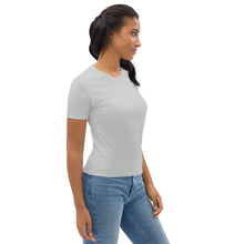Solid Color Performance Rash Guard for Women - Short Sleeves - Smoke