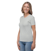 Solid Color Performance Rash Guard for Women - Short Sleeves - Smoke
