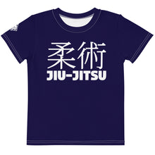 Sporty Style: Boy's Short Sleeve Classic Jiu-Jitsu Rash Guard - Midnight Blue Boys Exclusive Jiu-Jitsu Kids Rash Guard Short Sleeve