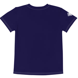 Sporty Style: Boy's Short Sleeve Classic Judo Rash Guard - Midnight Blue Boys Exclusive Judo Kids Rash Guard Short Sleeve