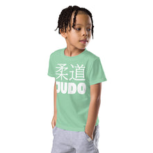 Sporty Sun Protection: Boy's Short Sleeve Classic Judo Rash Guard - Vista Blue Boys Exclusive Judo Kids Rash Guard Short Sleeve