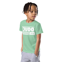 Sporty Sun Protection: Boy's Short Sleeve Judo Rash Guard - Vista Blue Boys Exclusive Judo Kids Rash Guard Short Sleeve