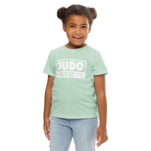 Sporty Sun Protection: Girl's Short Sleeve Judo Rash Guard - Surf Crest Exclusive Girls Judo Kids Rash Guard Short Sleeve