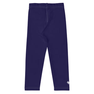 Sporty Vibes: Solid Color Leggings for Active Boys - Midnight Blue Boys Exclusive Kids Leggings Solid Color