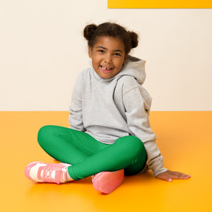 Stay Active, Stay Colorful: Solid Leggings for Girls - Jade Exclusive Girls Kids Leggings Solid Color