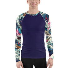Storm Crest ImpactFit Men's Long Sleeve BJJ Rash Guard The Great Wave Sakura 002