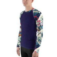 Storm Crest ImpactFit Men's Long Sleeve BJJ Rash Guard The Great Wave Sakura 002