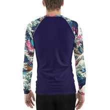 Storm Crest ImpactFit Men's Long Sleeve BJJ Rash Guard The Great Wave Sakura 002