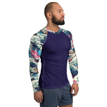Storm Crest ImpactFit Men's Long Sleeve BJJ Rash Guard The Great Wave Sakura 002