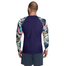 Storm Crest ImpactFit Men's Long Sleeve BJJ Rash Guard The Great Wave Sakura 002