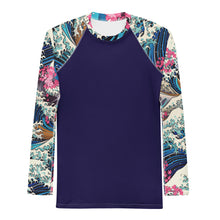 Storm Crest ImpactFit Men's Long Sleeve BJJ Rash Guard The Great Wave Sakura 002