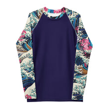 Storm Crest ImpactFit Men's Long Sleeve BJJ Rash Guard The Great Wave Sakura 002