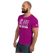 Stylish Men's Short Sleeve Jiu-Jitsu Rash Guard - Perfect for Practice - Vivid Purple