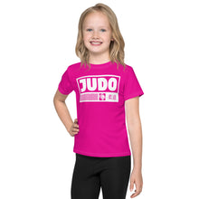 Stylish Performance: Girl's Short Sleeve Judo Rash Guard - Hollywood Cerise Exclusive Girls Judo Kids Rash Guard Short Sleeve