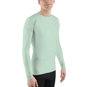 Stylish Shield: Solid Color Rash Guard for Men - Surf Crest Exclusive Long Sleeve Mens Rash Guard Solid Color Swimwear