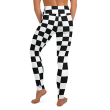 Stylish Strides: Checkered Women's Yoga Pants Leggings Athleisure Checkered Exclusive Leggings Running Tights Womens
