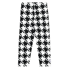 Stylish Support: Girl's Houndstooth Yoga Pants for Athletic Workouts Exclusive Girls Houndstooth Kids Leggings