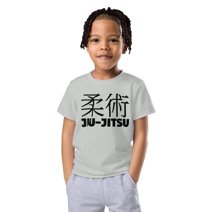 Summer Essential: Boy's Short Sleeve Classic Jiu-Jitsu Rash Guard - Smoke Boys Exclusive Jiu-Jitsu Kids Rash Guard Short Sleeve