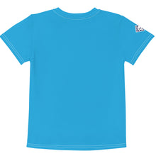 Summer Fun: Boy's Short Sleeve Classic Judo Rash Guard - Cyan Boys Exclusive Judo Kids Rash Guard Short Sleeve