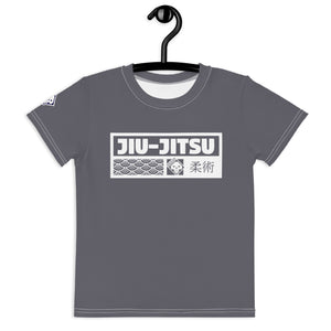 Summer Wardrobe Essential: Girl's Short Sleeve Jiu-Jitsu Rash Guard - Charcoal Exclusive Girls Jiu-Jitsu Kids Rash Guard Short Sleeve