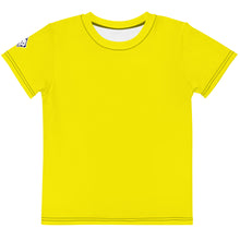 Summer Wardrobe Staple: Girls Short Sleeve Solid Color Rash Guard - Golden Sun Exclusive Girls Kids Rash Guard Running Short Sleeve Solid Color Swimwear