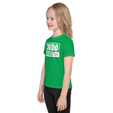 Sun-Safe Fun: Girl's Short Sleeve Judo Rash Guard - Jade Exclusive Girls Judo Kids Rash Guard Short Sleeve