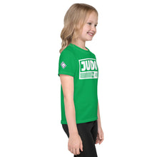 Sun-Safe Fun: Girl's Short Sleeve Judo Rash Guard - Jade Exclusive Girls Judo Kids Rash Guard Short Sleeve