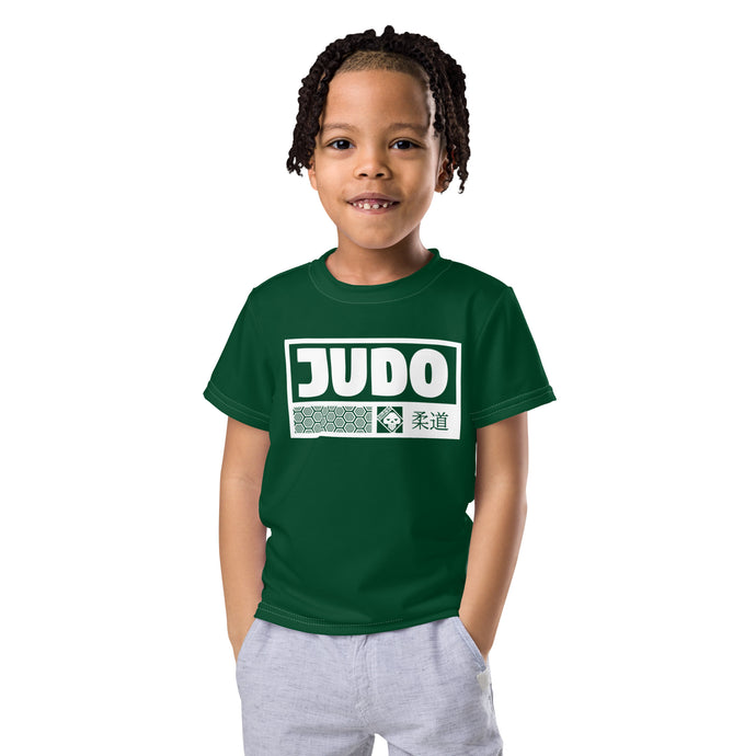 Sun-Safe Play: Boy's Short Sleeve Judo Rash Guard - Sherwood Forest Boys Exclusive Judo Kids Rash Guard Short Sleeve